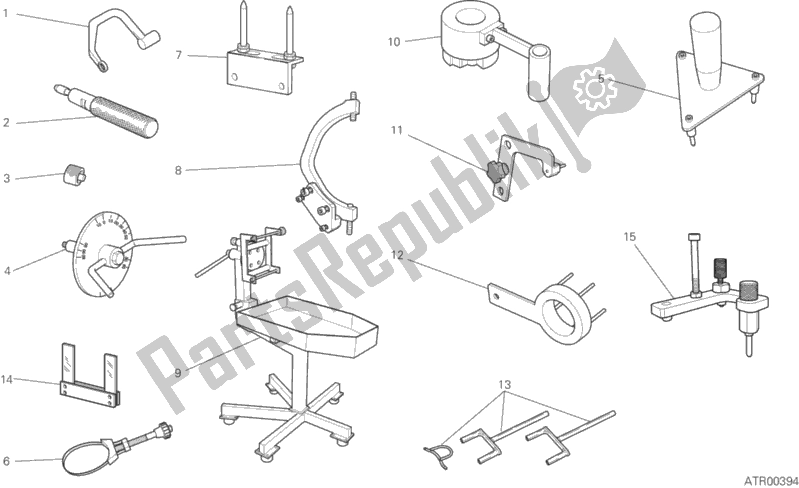 Wszystkie części do 001 - Narz? Dzia Serwisowe Warsztatu, Silnik Ducati Monster 1200 S 2020